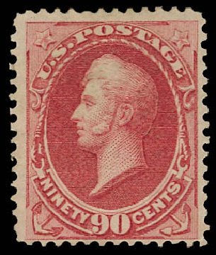 US Stamps Price Scott Catalog # 166: 90c 1873 Perry Continental. Daniel Kelleher Auctions, Jun 2012, Sale 630, Lot 1403