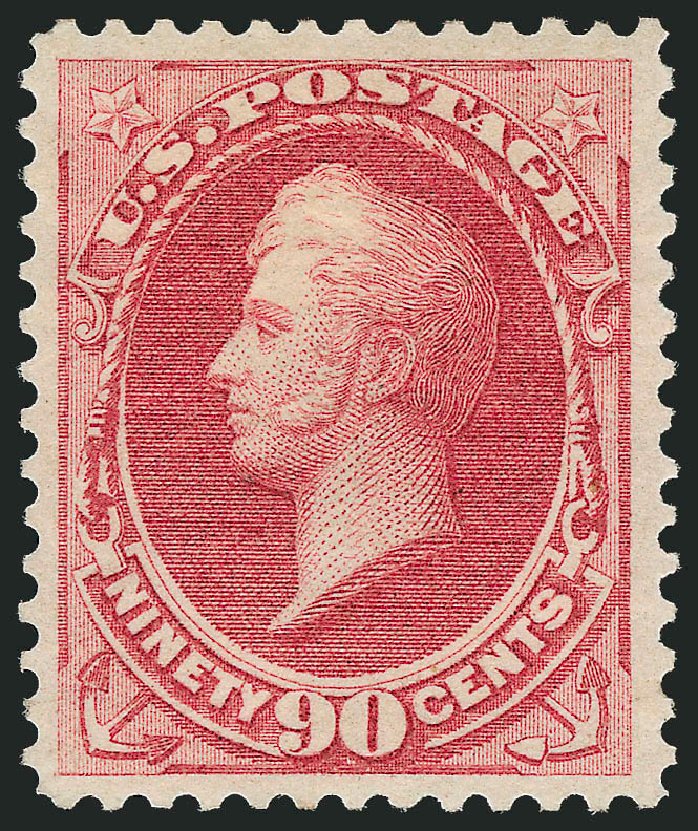 Value of US Stamp Scott Catalogue # 166: 90c 1873 Perry Continental. Robert Siegel Auction Galleries, Mar 2011, Sale 1007, Lot 2353