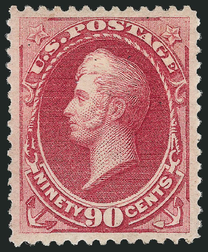 Value of US Stamp Scott # 166: 1873 90c Perry Continental. Robert Siegel Auction Galleries, Oct 2010, Sale 997, Lot 5583