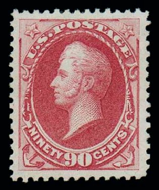 Cost of US Stamp Scott 166 - 1873 90c Perry Continental. Matthew Bennett International, Oct 2007, Sale 322, Lot 2056
