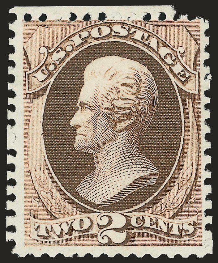 US Stamp Price Scott Catalogue # 168 - 2c 1875 Jackson Special Printing. Robert Siegel Auction Galleries, Apr 2009, Sale 972, Lot 3169