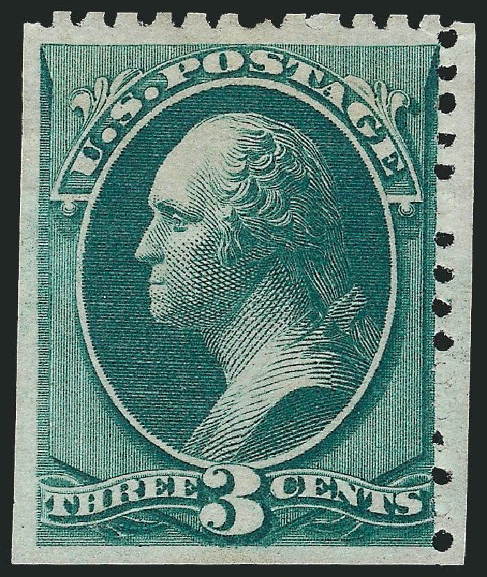 Costs of US Stamp Scott Catalog 169 - 3c 1875 Washington Special Printing. Robert Siegel Auction Galleries, Nov 2013, Sale 1057, Lot 752