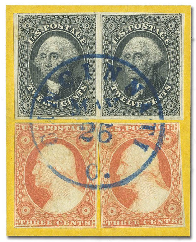 US Stamp Prices Scott 17 - 12c 1851 Washington. Matthew Bennett International, Sep 2012, Sale 346, Lot 687