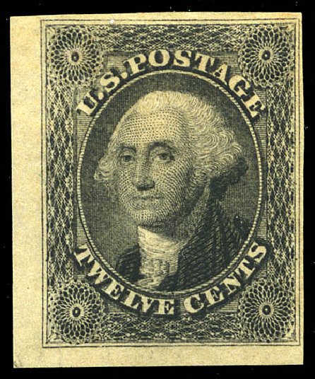 Costs of US Stamps Scott Catalogue 17: 1851 12c Washington. Matthew Bennett International, May 2014, Sale 350, Lot 37