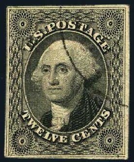 Costs of US Stamp Scott 17: 12c 1851 Washington. Harmer-Schau Auction Galleries, May 2015, Sale 105, Lot 107