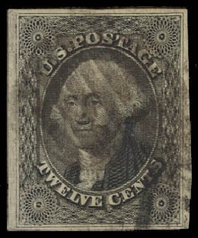Costs of US Stamp Scott 17 - 12c 1851 Washington. Daniel Kelleher Auctions, Aug 2012, Sale 631, Lot 687