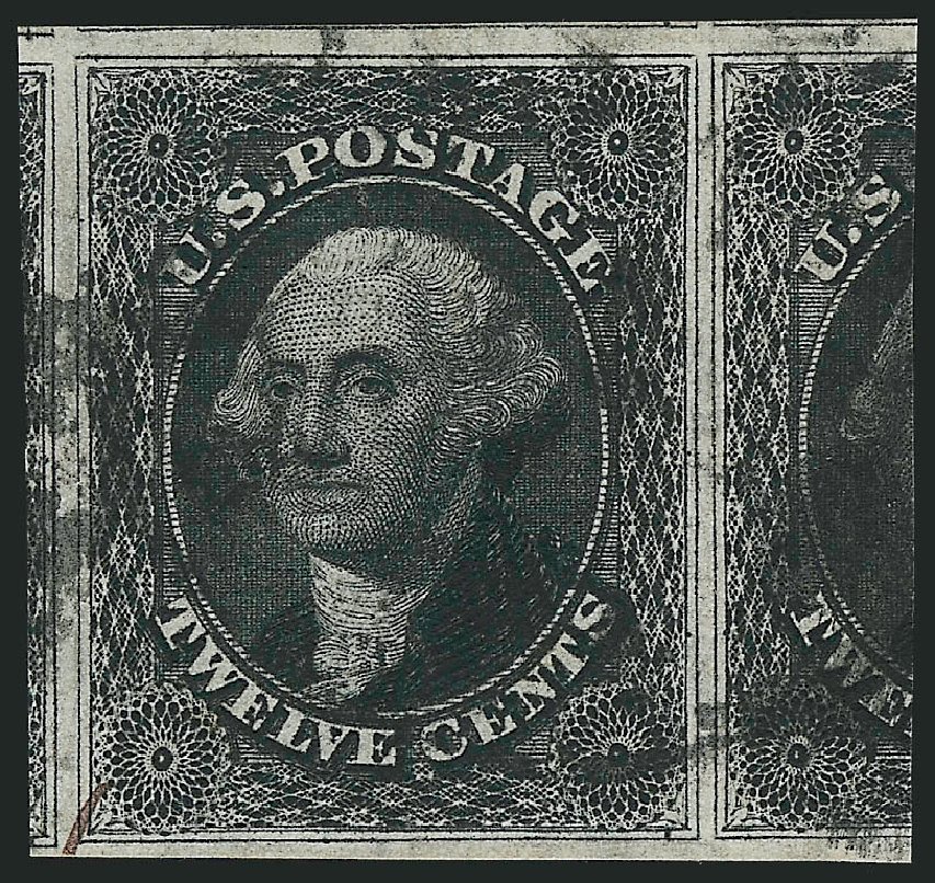 US Stamp Prices Scott Cat. 17: 12c 1851 Washington. Robert Siegel Auction Galleries, Oct 2011, Sale 1014, Lot 1077