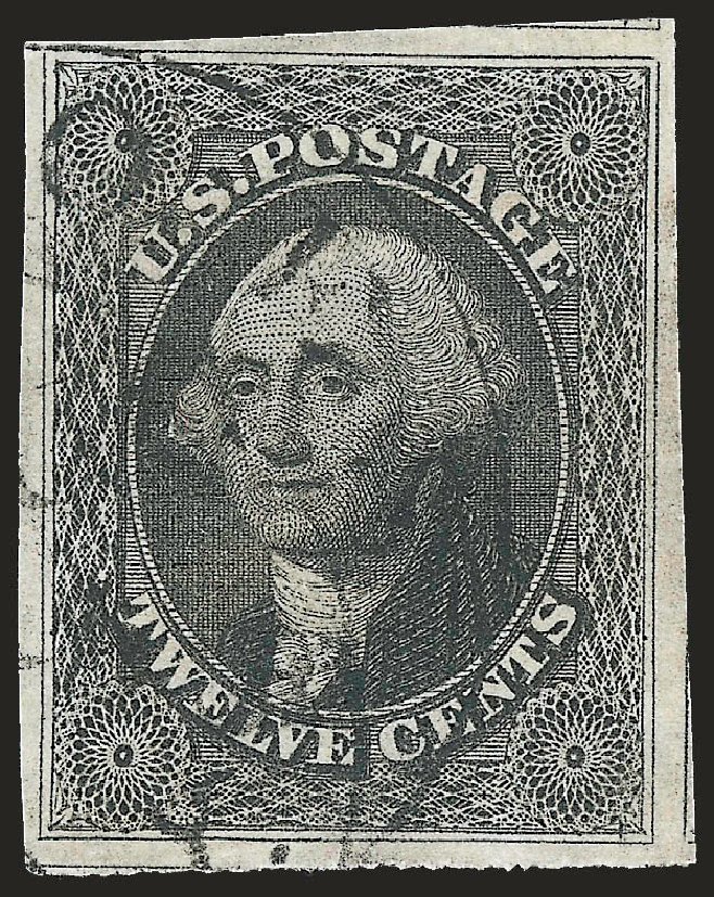 Prices of US Stamps Scott Catalog 17 - 12c 1851 Washington. Robert Siegel Auction Galleries, Apr 2010, Sale 984, Lot 107