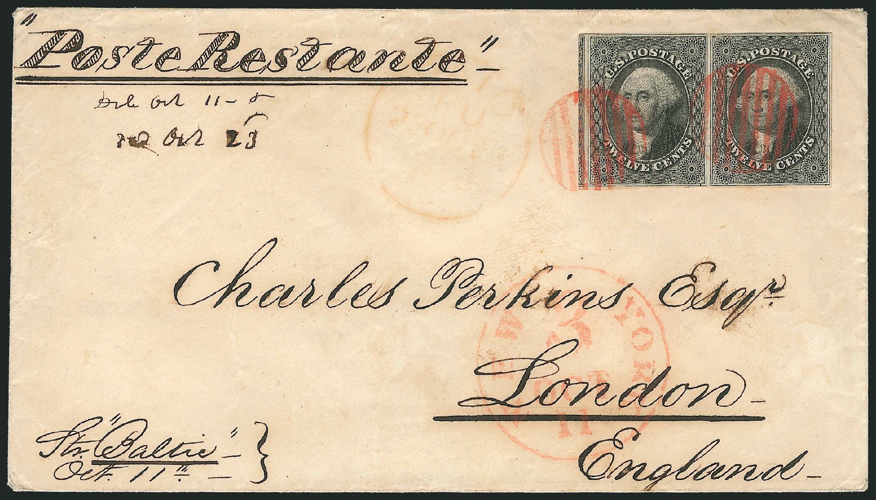 Value of US Stamps Scott Cat. # 17: 1851 12c Washington. Robert Siegel Auction Galleries, Sep 2010, Sale 993, Lot 307
