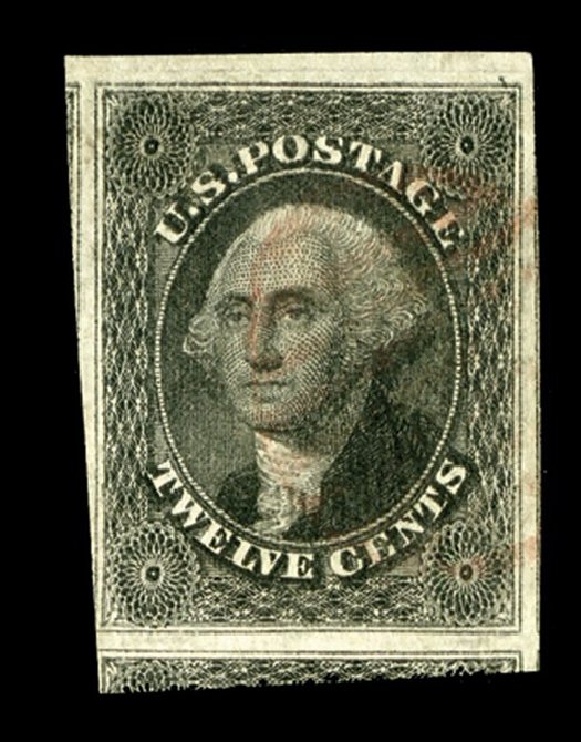 US Stamp Prices Scott Cat. # 17 - 12c 1851 Washington. Spink Shreves Galleries, May 2014, Sale 148, Lot 37