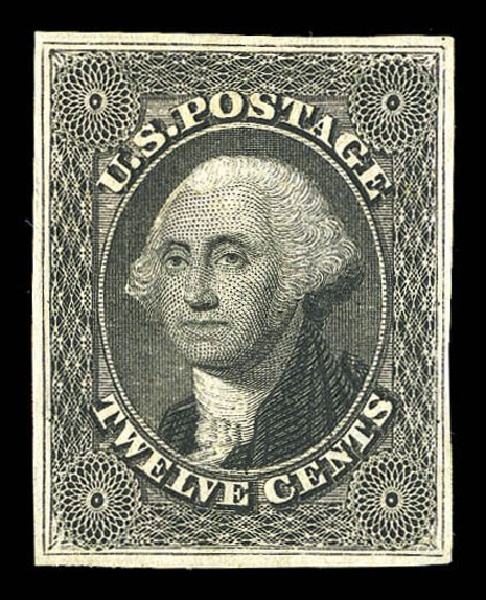 US Stamp Values Scott Cat. # 17: 12c 1851 Washington. Matthew Bennett International, Sep 2012, Sale 345, Lot 38