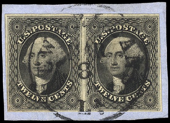 Values of US Stamp Scott Catalog # 17 - 1851 12c Washington. Cherrystone Auctions, May 2013, Sale 201305, Lot 28