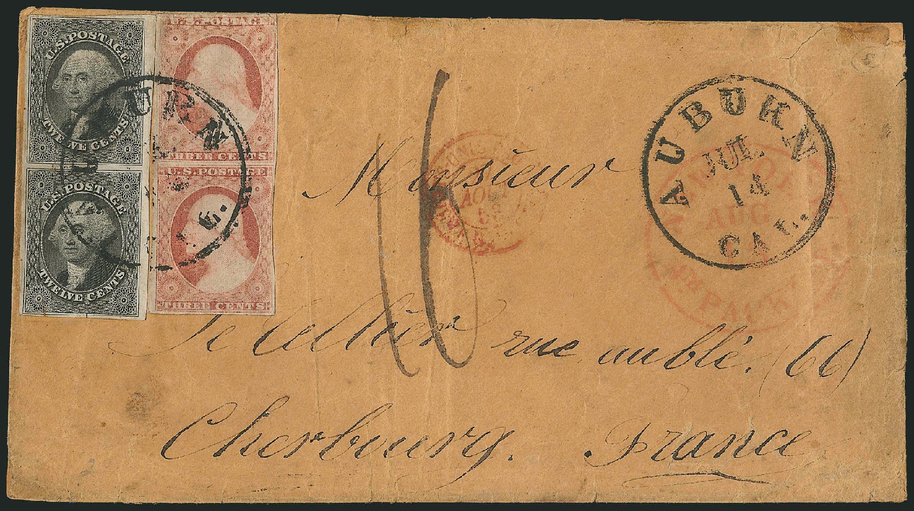 Value of US Stamp Scott Catalogue # 17: 12c 1851 Washington. Robert Siegel Auction Galleries, Dec 2010, Sale 1002, Lot 3738