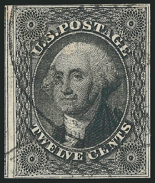 Values of US Stamp Scott Catalog #17 - 1851 12c Washington. Robert Siegel Auction Galleries, Oct 2011, Sale 1014, Lot 1078
