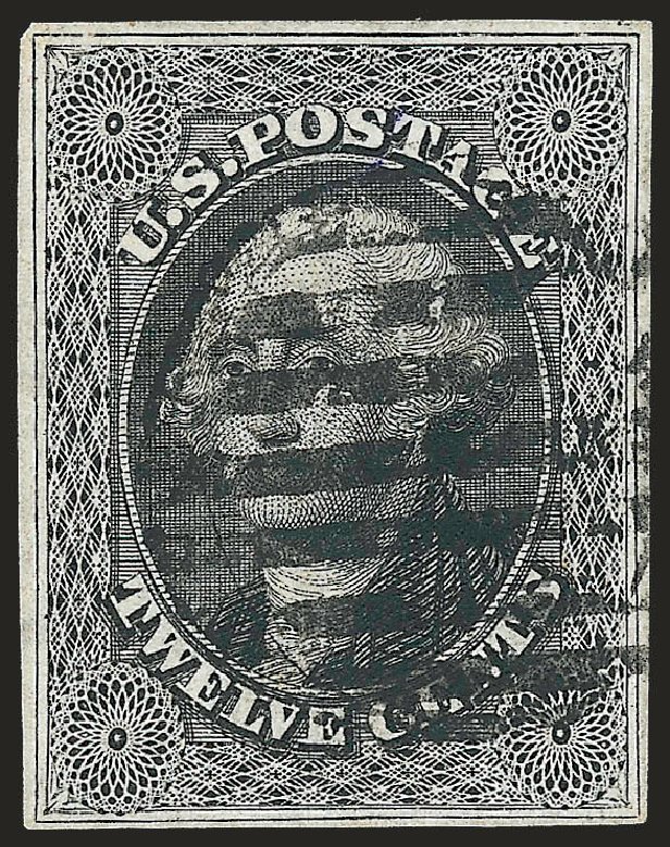 US Stamps Values Scott Catalog 17: 12c 1851 Washington. Robert Siegel Auction Galleries, Apr 2010, Sale 984, Lot 108