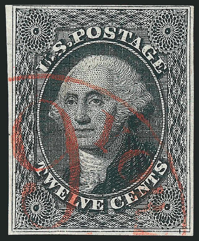 Cost of US Stamps Scott Catalog 17: 1851 12c Washington. Robert Siegel Auction Galleries, Sep 2010, Sale 993, Lot 278