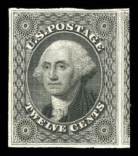 US Stamps Price Scott #17: 1851 12c Washington. Matthew Bennett International, Sep 2012, Sale 345, Lot 39