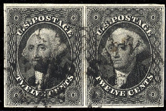 US Stamps Value Scott Cat. 17: 12c 1851 Washington. Cherrystone Auctions, Mar 2009, Sale 200903, Lot 39