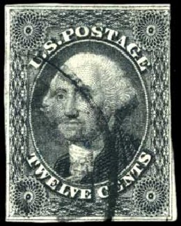 Prices of US Stamp Scott Catalog 17 - 1851 12c Washington. Harmer-Schau Auction Galleries, Oct 2010, Sale 87, Lot 99