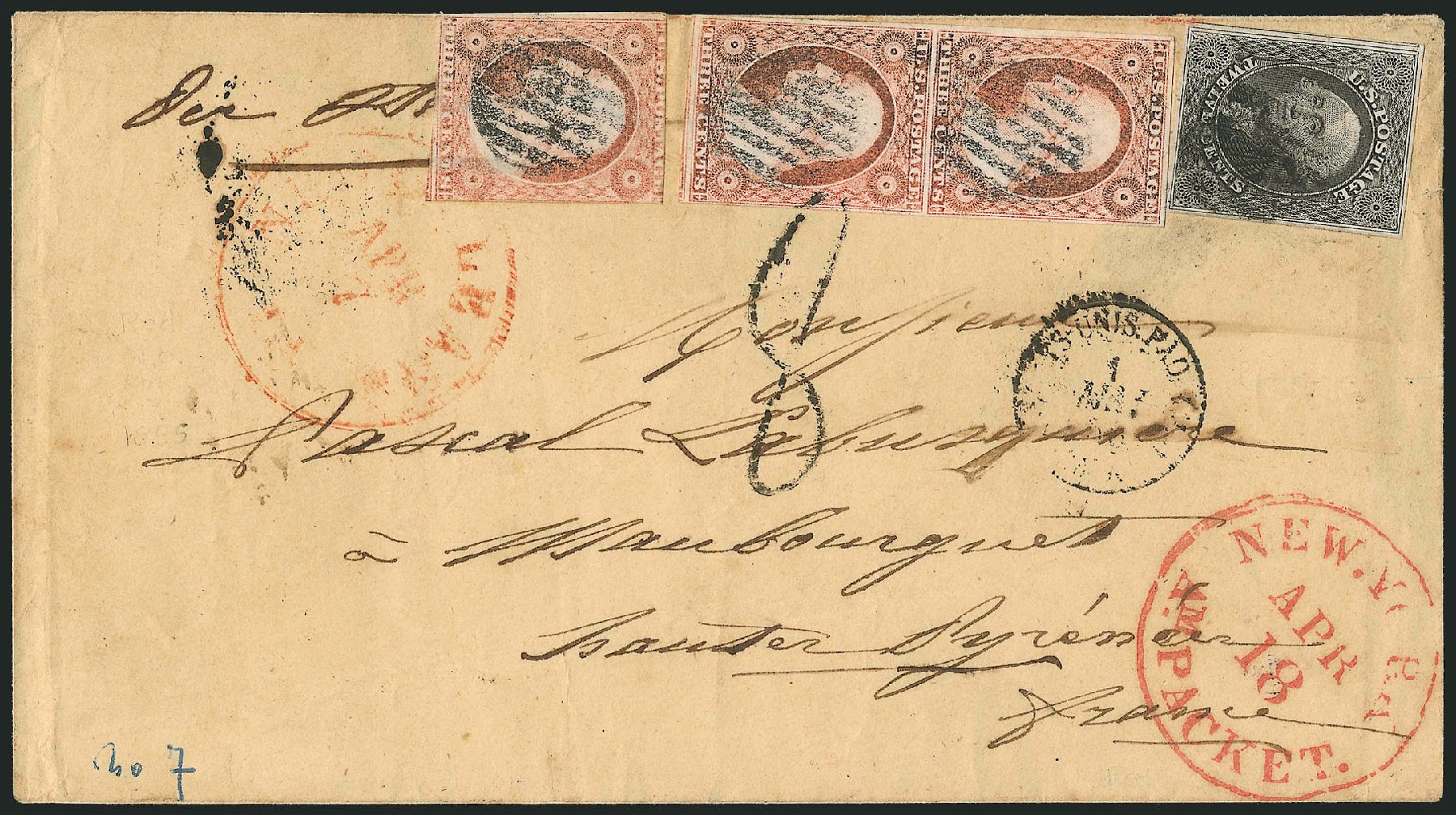 US Stamp Prices Scott Catalog 17 - 1851 12c Washington. Robert Siegel Auction Galleries, Dec 2010, Sale 1002, Lot 3739