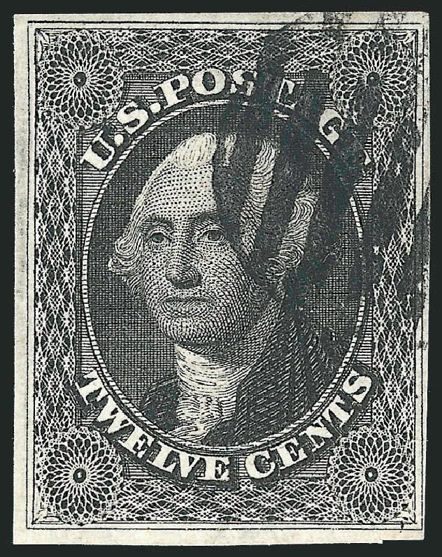 Price of US Stamp Scott Catalog # 17 - 1851 12c Washington. Robert Siegel Auction Galleries, Oct 2011, Sale 1014, Lot 1079
