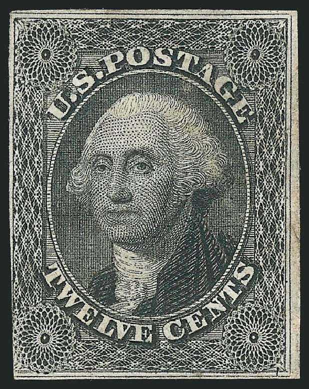 Cost of US Stamps Scott Catalogue # 17: 12c 1851 Washington. Robert Siegel Auction Galleries, Feb 2015, Sale 1092, Lot 1019