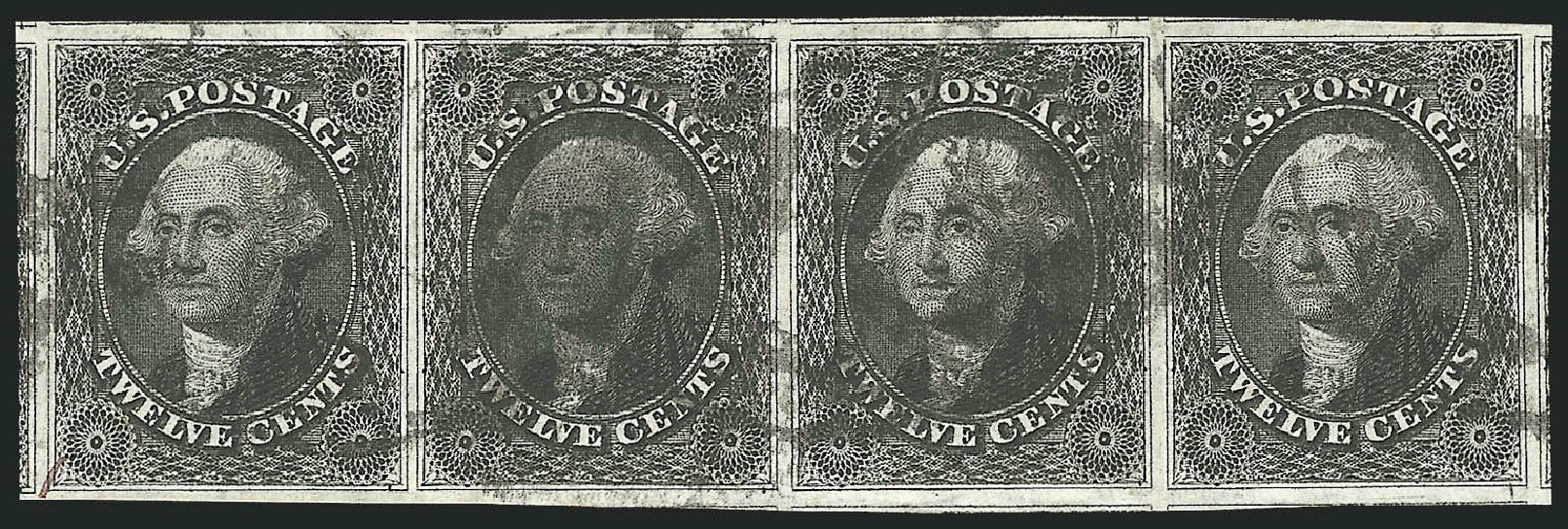 US Stamps Prices Scott #17 - 1851 12c Washington. Robert Siegel Auction Galleries, Oct 2008, Sale 963, Lot 289