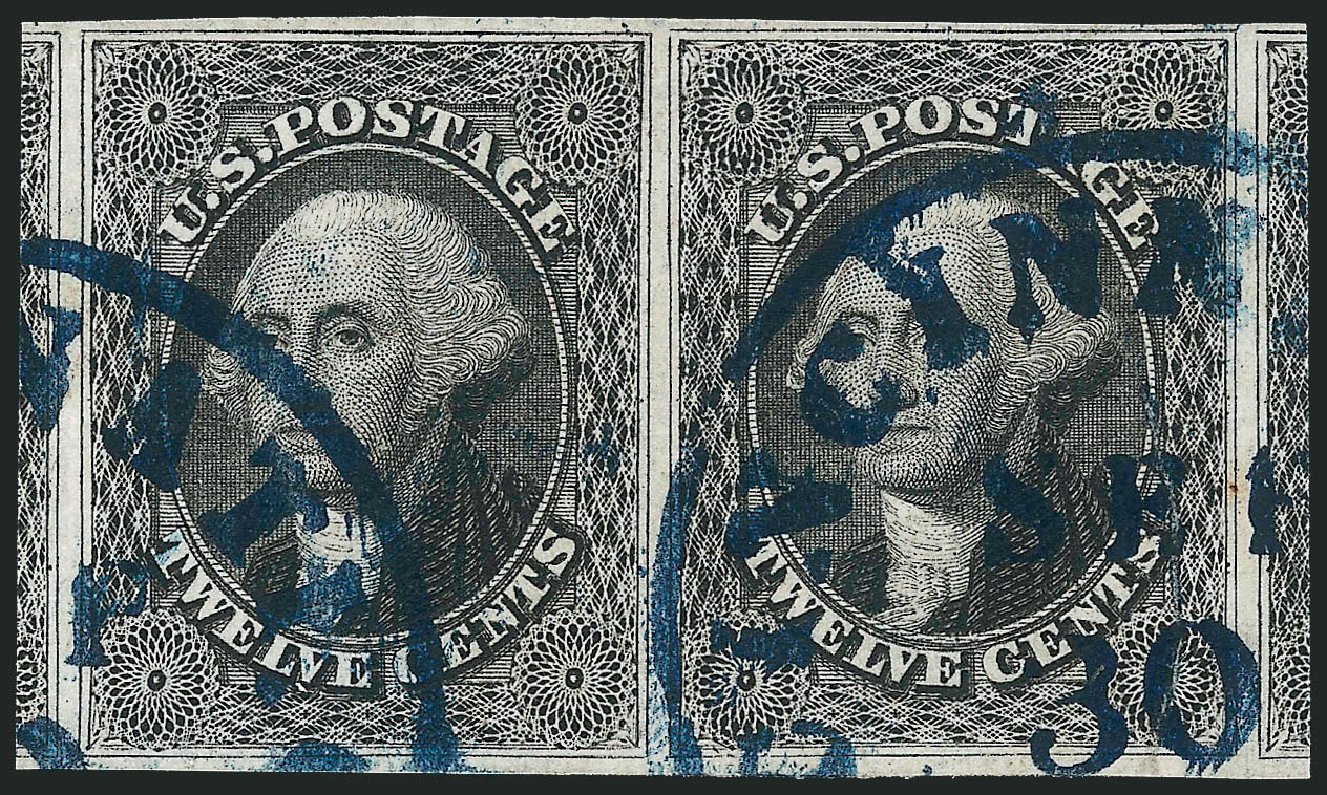 US Stamp Price Scott Cat. #17 - 1851 12c Washington. Robert Siegel Auction Galleries, Oct 2011, Sale 1014, Lot 1080