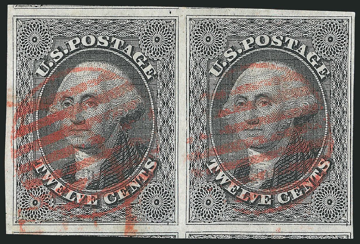 Cost of US Stamps Scott # 17: 1851 12c Washington. Robert Siegel Auction Galleries, Jun 2012, Sale 1024, Lot 50