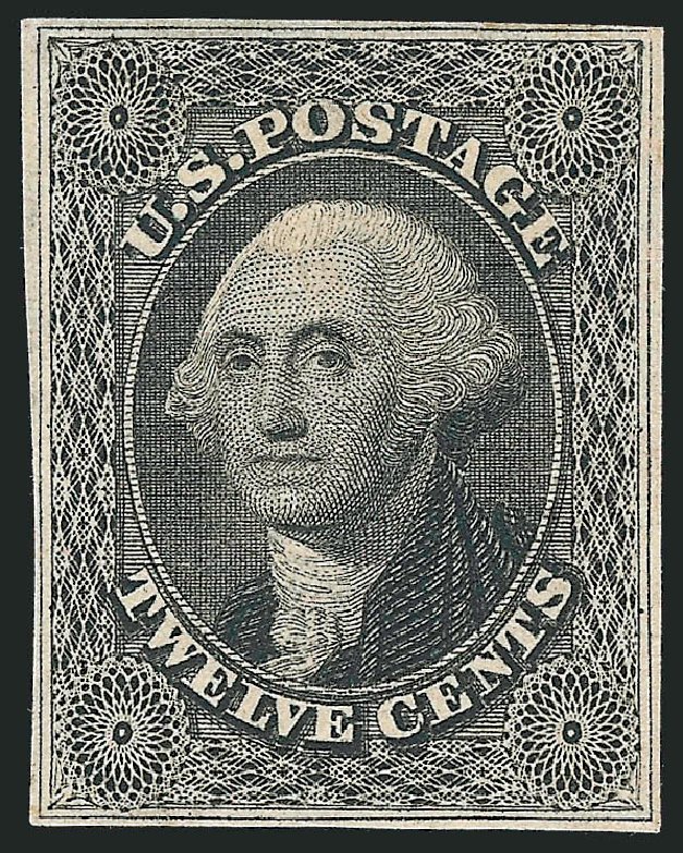 US Stamps Value Scott # 17 - 12c 1851 Washington. Robert Siegel Auction Galleries, Jun 2012, Sale 1026, Lot 1160