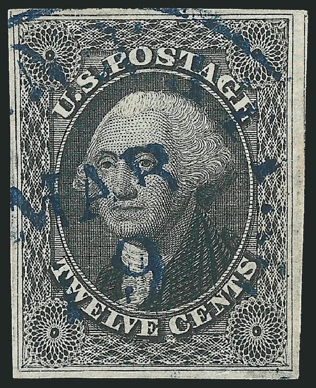 Values of US Stamps Scott Cat. # 17 - 12c 1851 Washington. Robert Siegel Auction Galleries, Feb 2015, Sale 1092, Lot 1020
