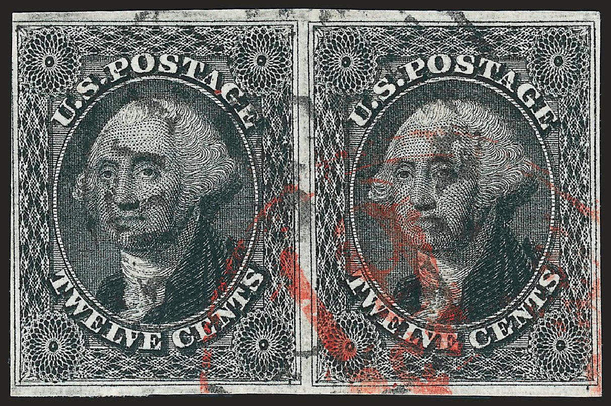 Value of US Stamp Scott Catalogue #17 - 12c 1851 Washington. Robert Siegel Auction Galleries, Dec 2008, Sale 967, Lot 4110