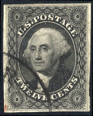 Costs of US Stamps Scott Cat. 17 - 12c 1851 Washington. Cherrystone Auctions, Mar 2008, Sale 200803, Lot 61