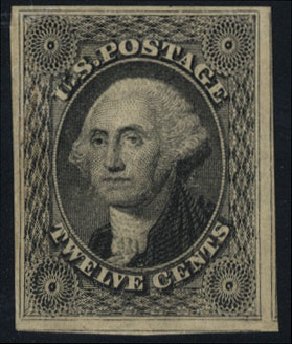 Cost of US Stamps Scott Cat. #17: 1851 12c Washington. Cherrystone Auctions, Jun 2012, Sale 201206, Lot 21
