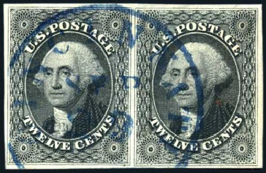 Values of US Stamp Scott Catalog #17 - 1851 12c Washington. Harmer-Schau Auction Galleries, Jun 2008, Sale 78, Lot 1261