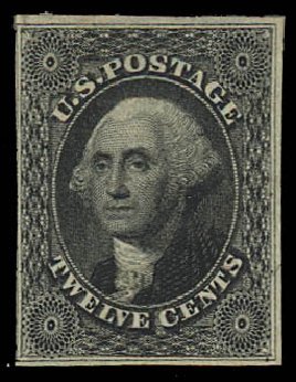 Costs of US Stamps Scott Cat. # 17 - 1851 12c Washington. Daniel Kelleher Auctions, Apr 2012, Sale 629, Lot 161