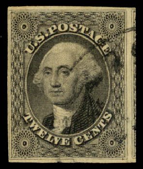 US Stamp Price Scott Cat. 17 - 12c 1851 Washington. Daniel Kelleher Auctions, May 2014, Sale 653, Lot 2071