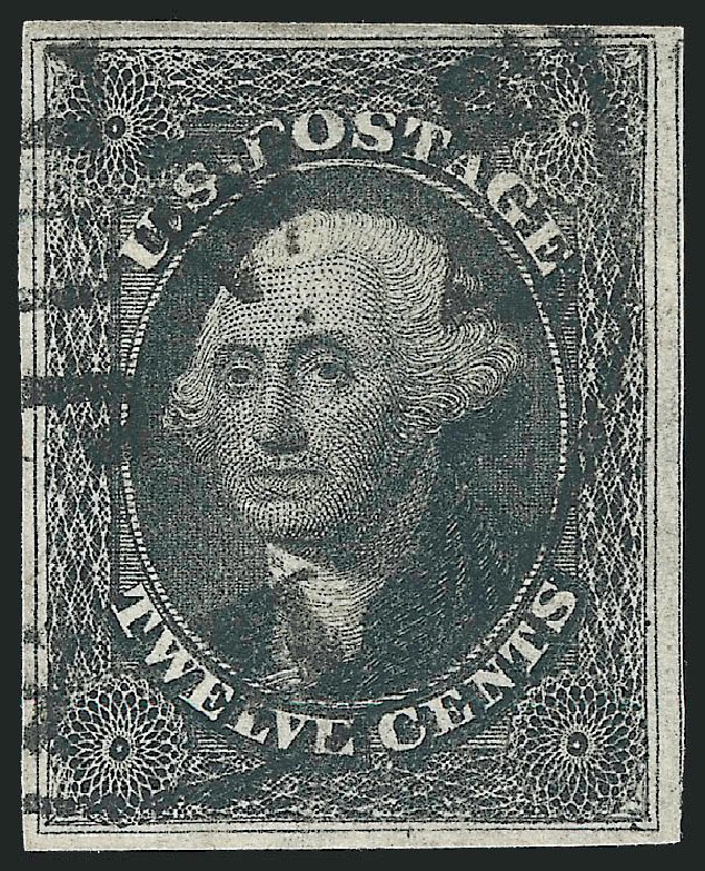 Cost of US Stamp Scott Catalog #17 - 1851 12c Washington. Robert Siegel Auction Galleries, Sep 2009, Sale 976, Lot 1191