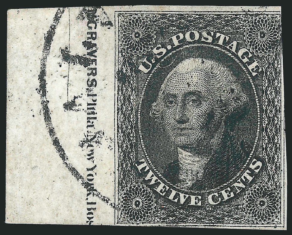 US Stamps Value Scott 17: 1851 12c Washington. Robert Siegel Auction Galleries, Sep 2010, Sale 993, Lot 261