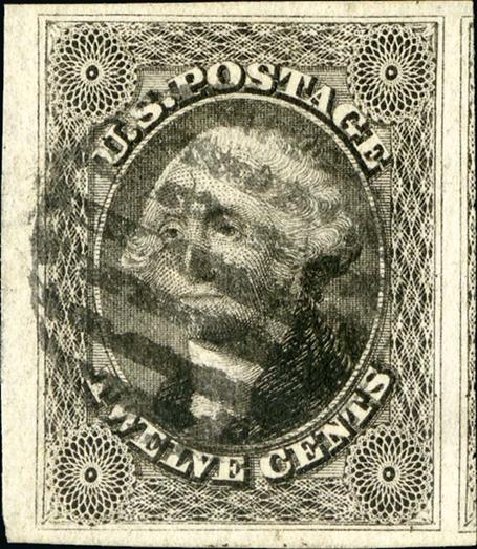 US Stamps Values Scott Catalog # 17 - 12c 1851 Washington. Spink Shreves Galleries, Jan 2015, Sale 150, Lot 51