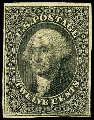 Prices of US Stamps Scott Cat. 17: 1851 12c Washington. Matthew Bennett International, May 2008, Sale 327, Lot 24