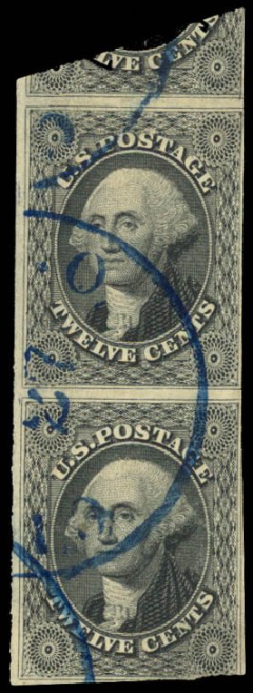 Prices of US Stamp Scott Cat. 17: 12c 1851 Washington. Daniel Kelleher Auctions, Dec 2013, Sale 640, Lot 54