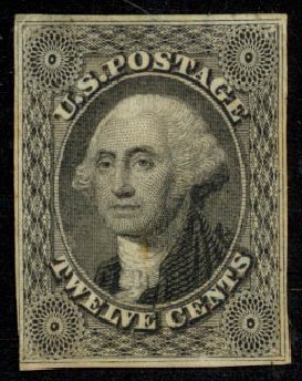 US Stamp Prices Scott 17 - 1851 12c Washington. Daniel Kelleher Auctions, Sep 2014, Sale 655, Lot 164