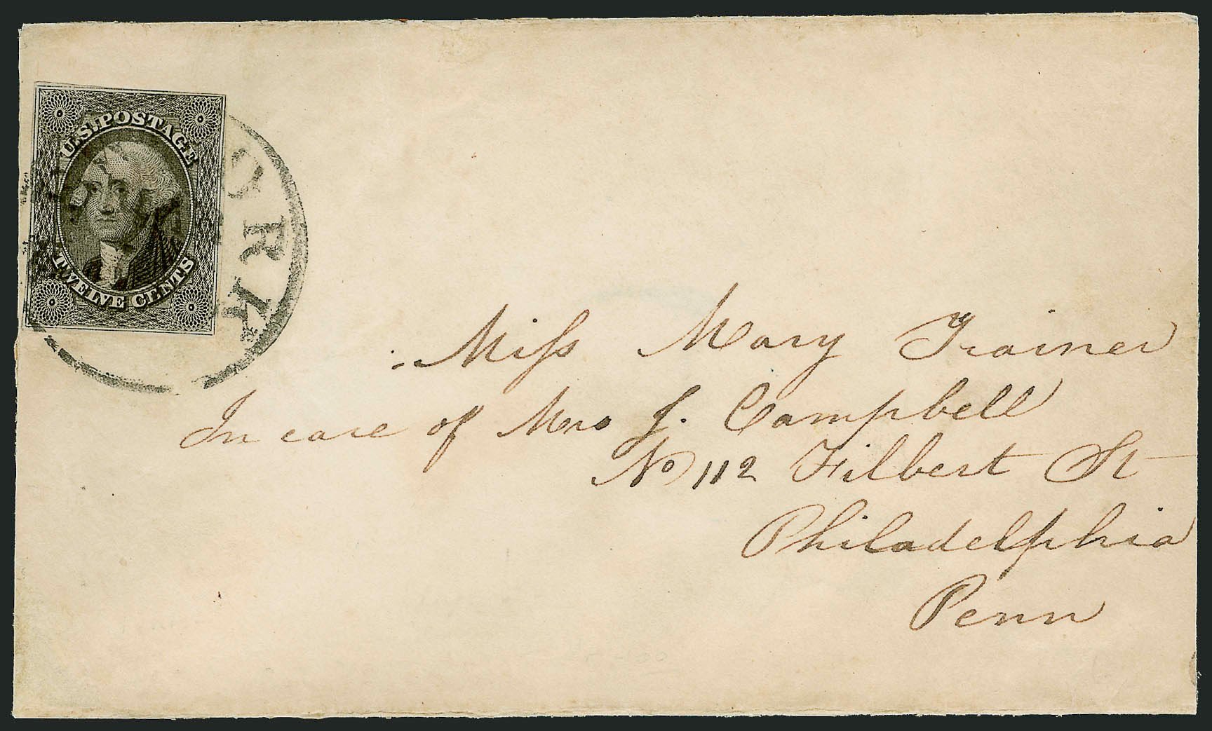 Cost of US Stamps Scott Catalog # 17: 1851 12c Washington. Robert Siegel Auction Galleries, Dec 2010, Sale 1002, Lot 3734