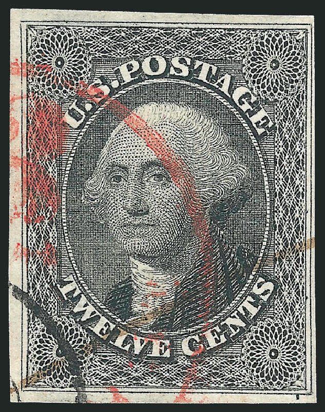 Prices of US Stamps Scott Catalogue # 17: 12c 1851 Washington. Robert Siegel Auction Galleries, Apr 2014, Sale 1068, Lot 44