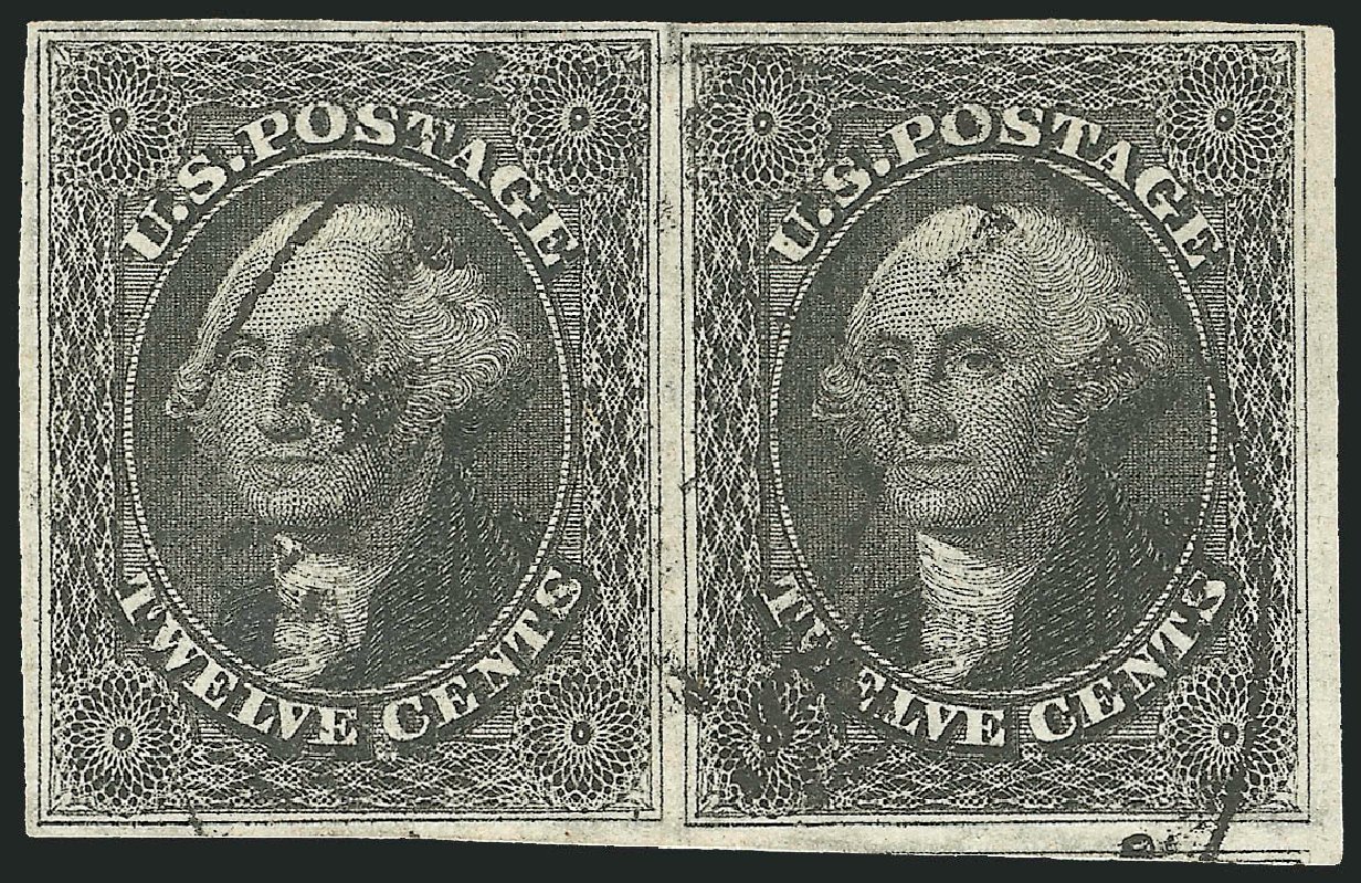 US Stamps Value Scott #17: 1851 12c Washington. Robert Siegel Auction Galleries, Oct 2008, Sale 963, Lot 284