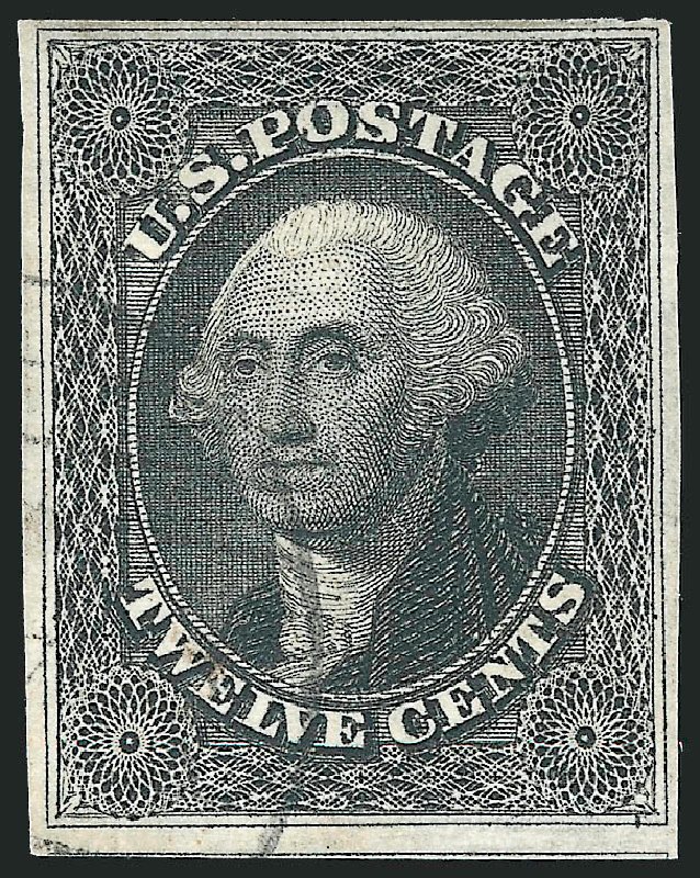 US Stamp Price Scott # 17: 1851 12c Washington. Robert Siegel Auction Galleries, Sep 2009, Sale 976, Lot 1194