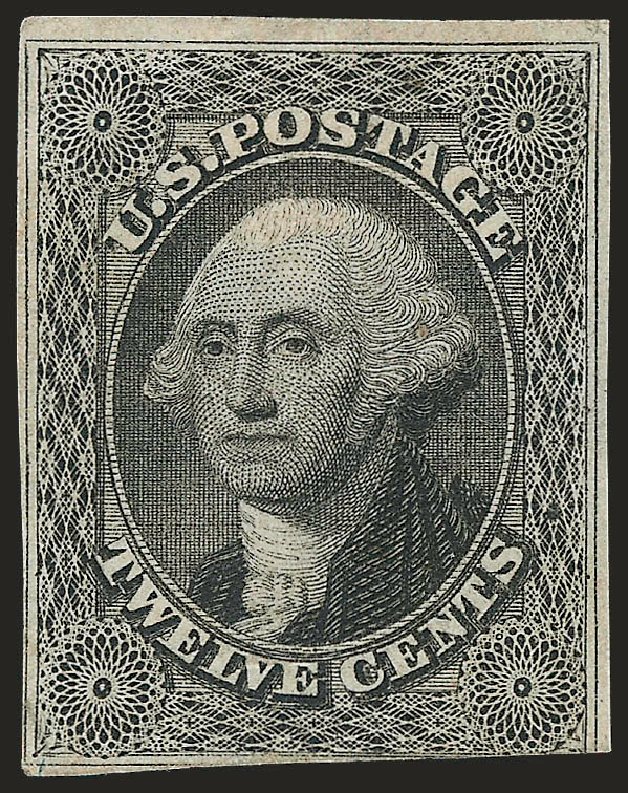 Value of US Stamps Scott Catalog # 17: 1851 12c Washington. Robert Siegel Auction Galleries, Jun 2010, Sale 992, Lot 2064