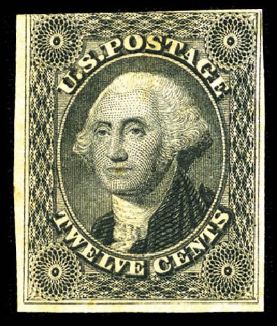 Values of US Stamps Scott Catalog #17 - 12c 1851 Washington. Matthew Bennett International, Mar 2012, Sale 344, Lot 4215