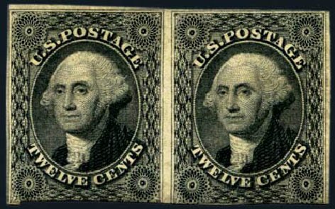 Prices of US Stamp Scott Catalog #17 - 1851 12c Washington. Harmer-Schau Auction Galleries, Jan 2013, Sale 96, Lot 415